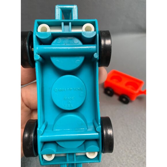 Vintage Fisher-Price Little People Zoo Gazebo, Tram Jump Rope Train Set - Picture 9 of 14